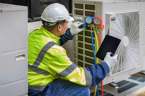 Professional Hvac technician working in Cary, NC